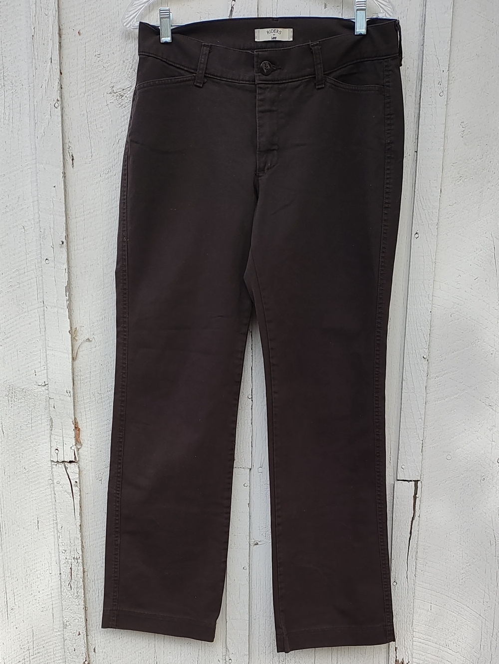 Riders by Lee Women's Dark Brown Straight Leg Pants